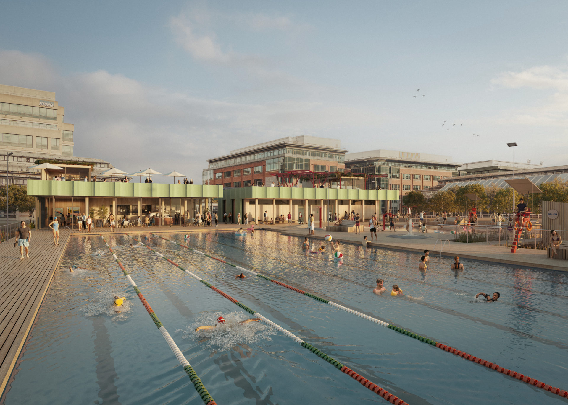 Proposed Dublin city lido. Image: Studio Octopi. 