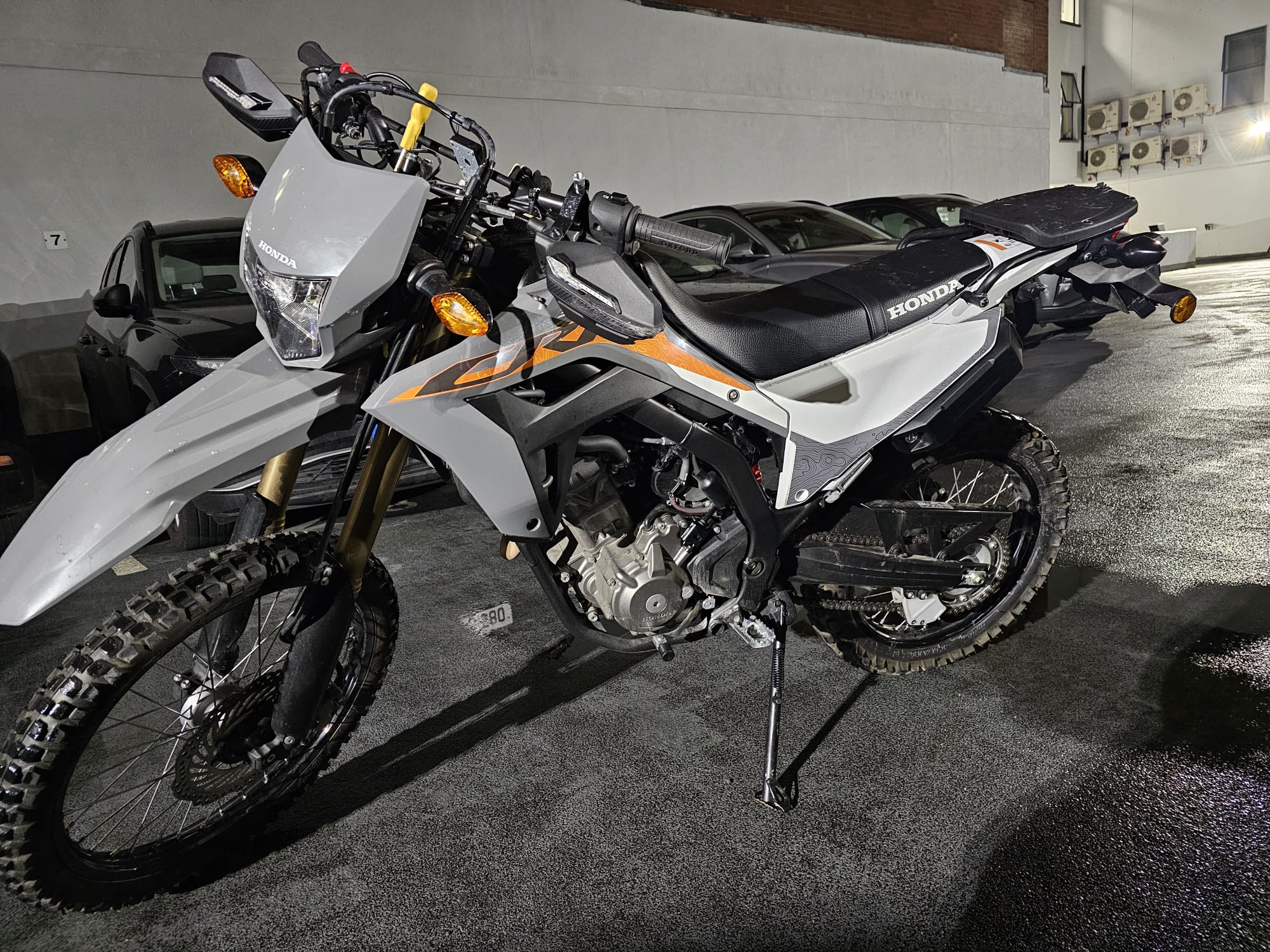 A motorbike seized by Gardaí