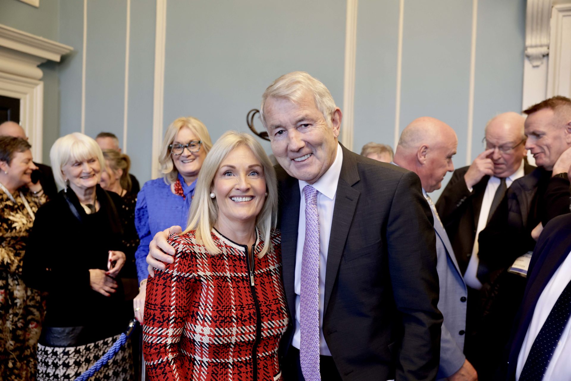 Pic shows Verona Murphy and Michael Lowry after being elected for new Ceann Comhairle. 18-12-24 Pic Maxwell’s 