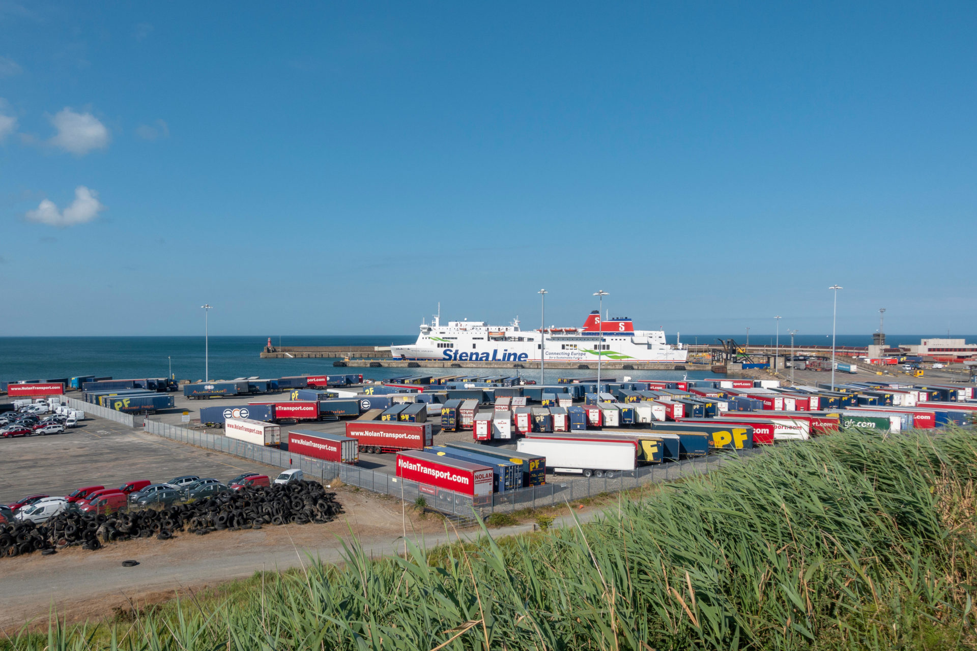 The Stena Horizon moored in Rosslare Europort.