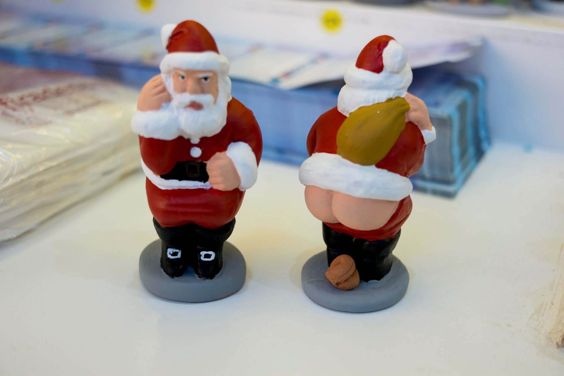 Caganer, the traditional Christmas nativity scene figure. Image: Alamy