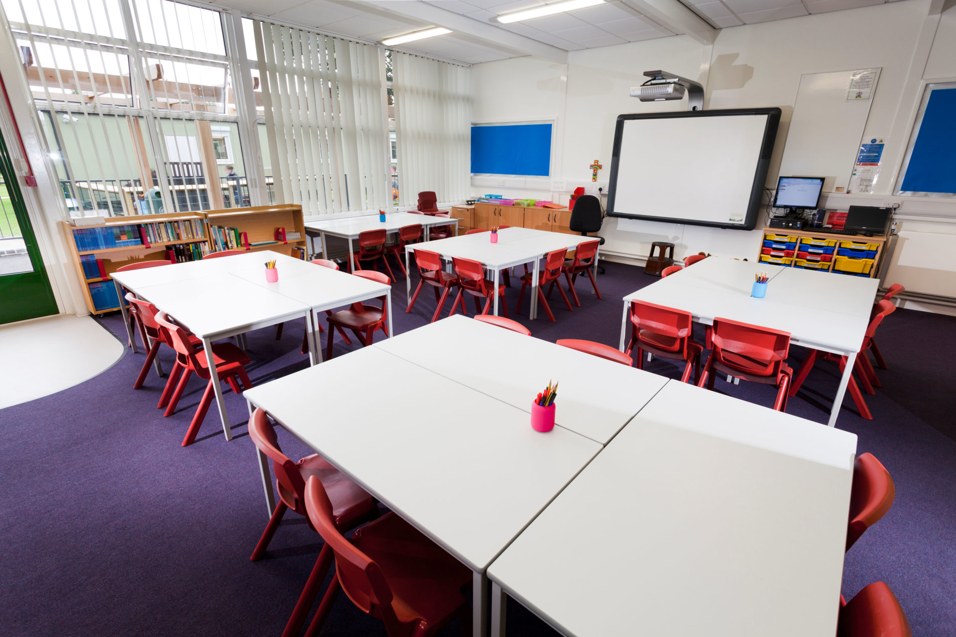 An empty classroom