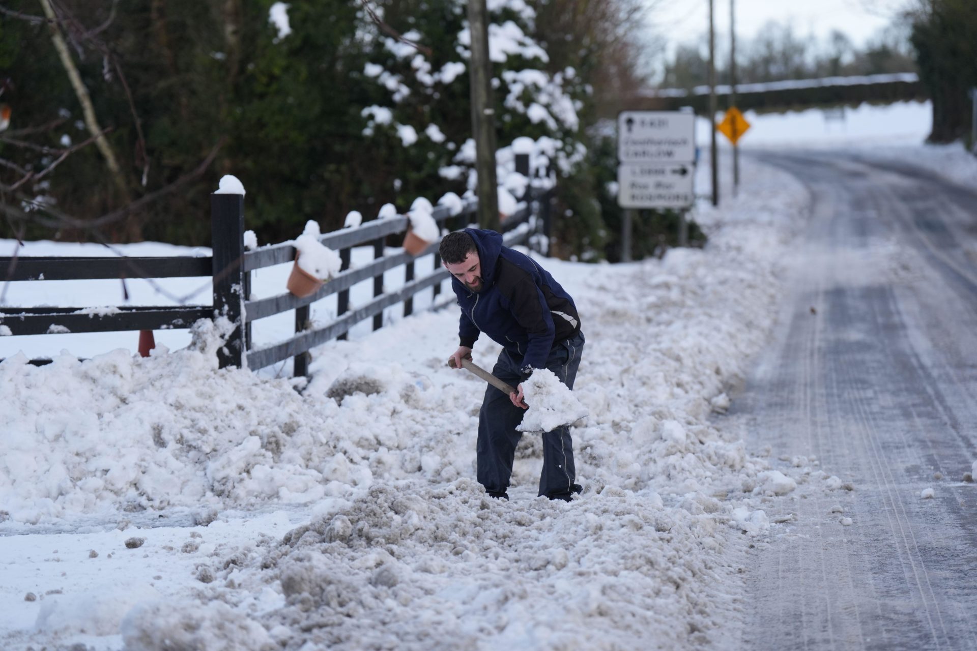 Snow in Laois.