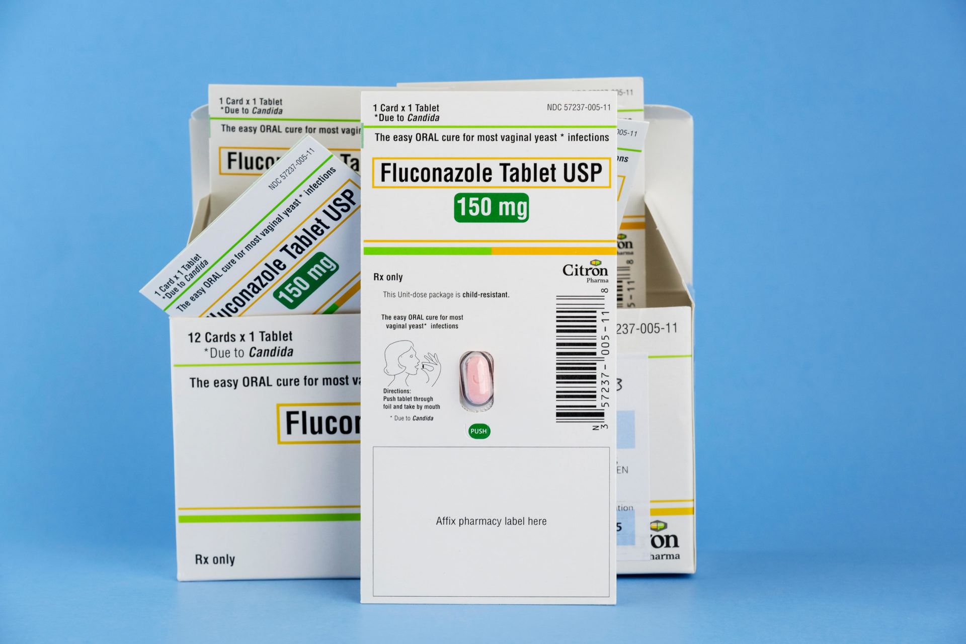 Photograph of Antifungal prescription medication of Fluconazole Tablet for thrush