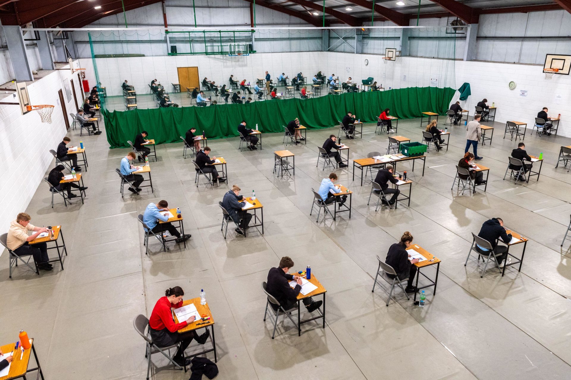 Irish exam hall. Credit: AG News/Alamy Live News