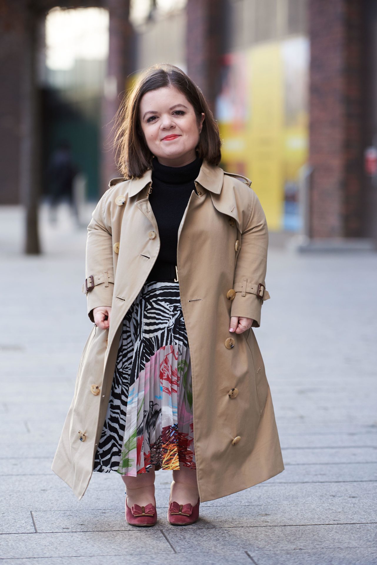 Sinéad Burke pictured during London Fashion Week