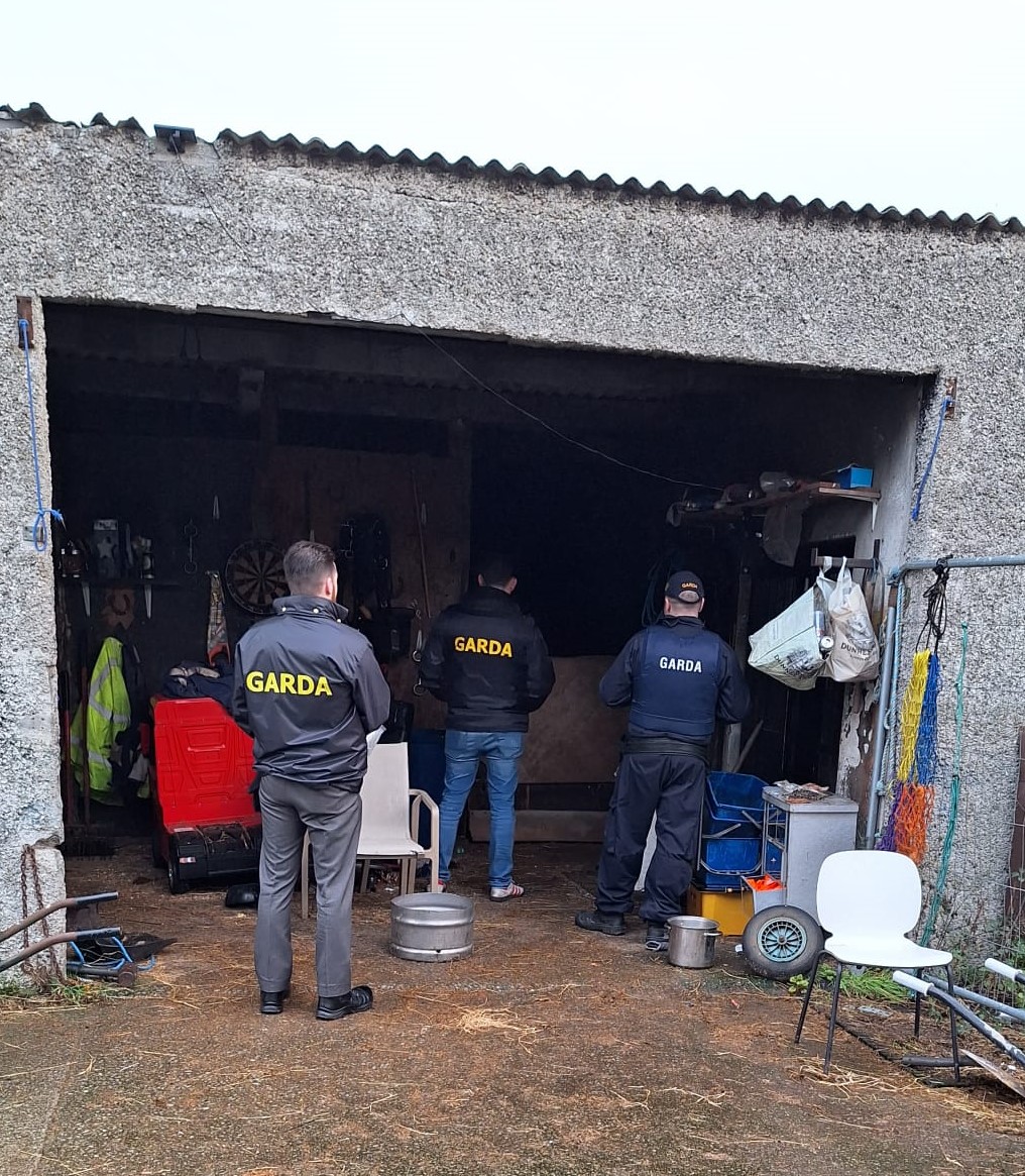 Gardaí carrying out a major search operation in Dublin. 