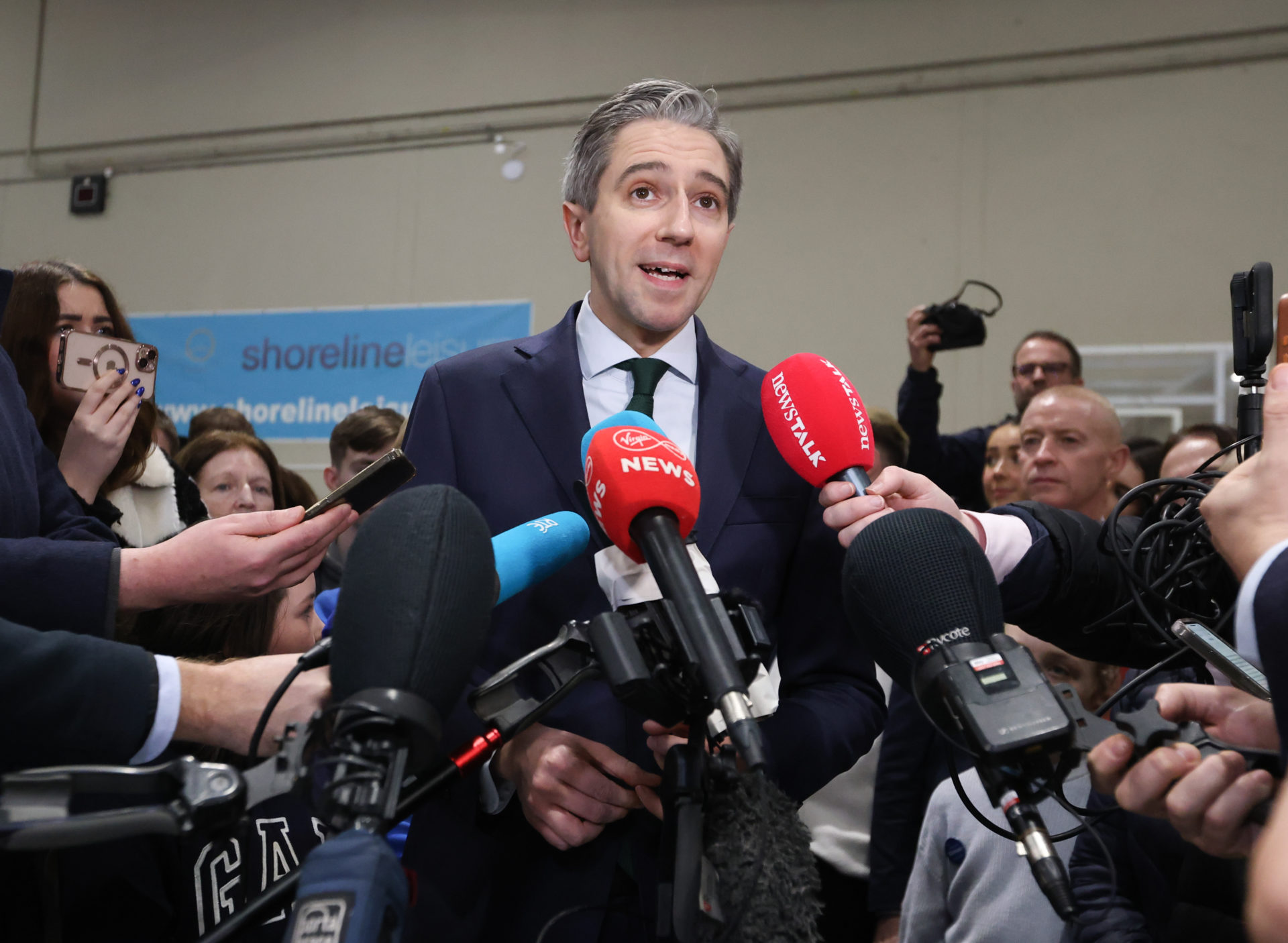 Taoiseach and Fine Gael leader Simon Harris