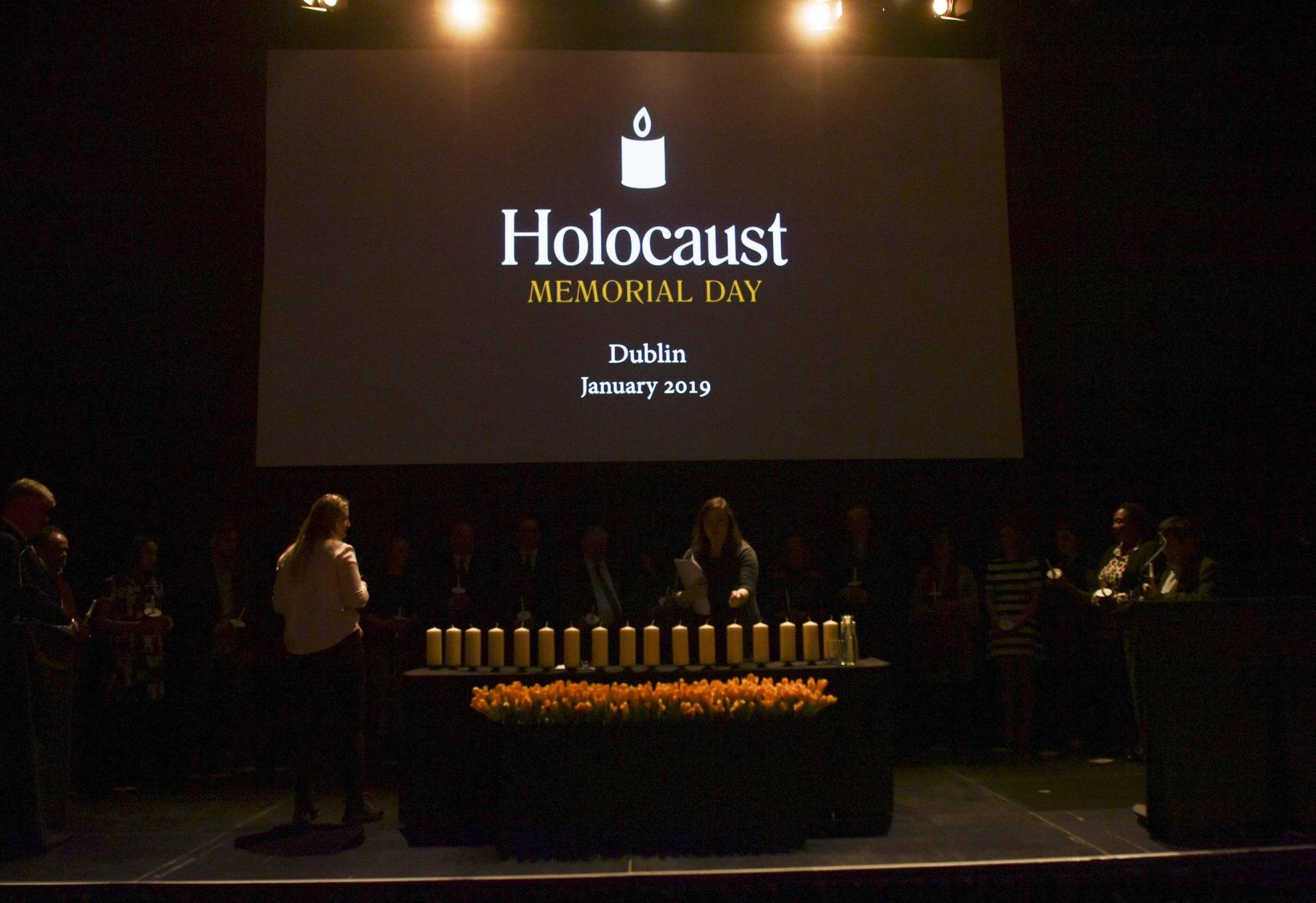 Attendees of the the Irish annual Holocaust Memorial day