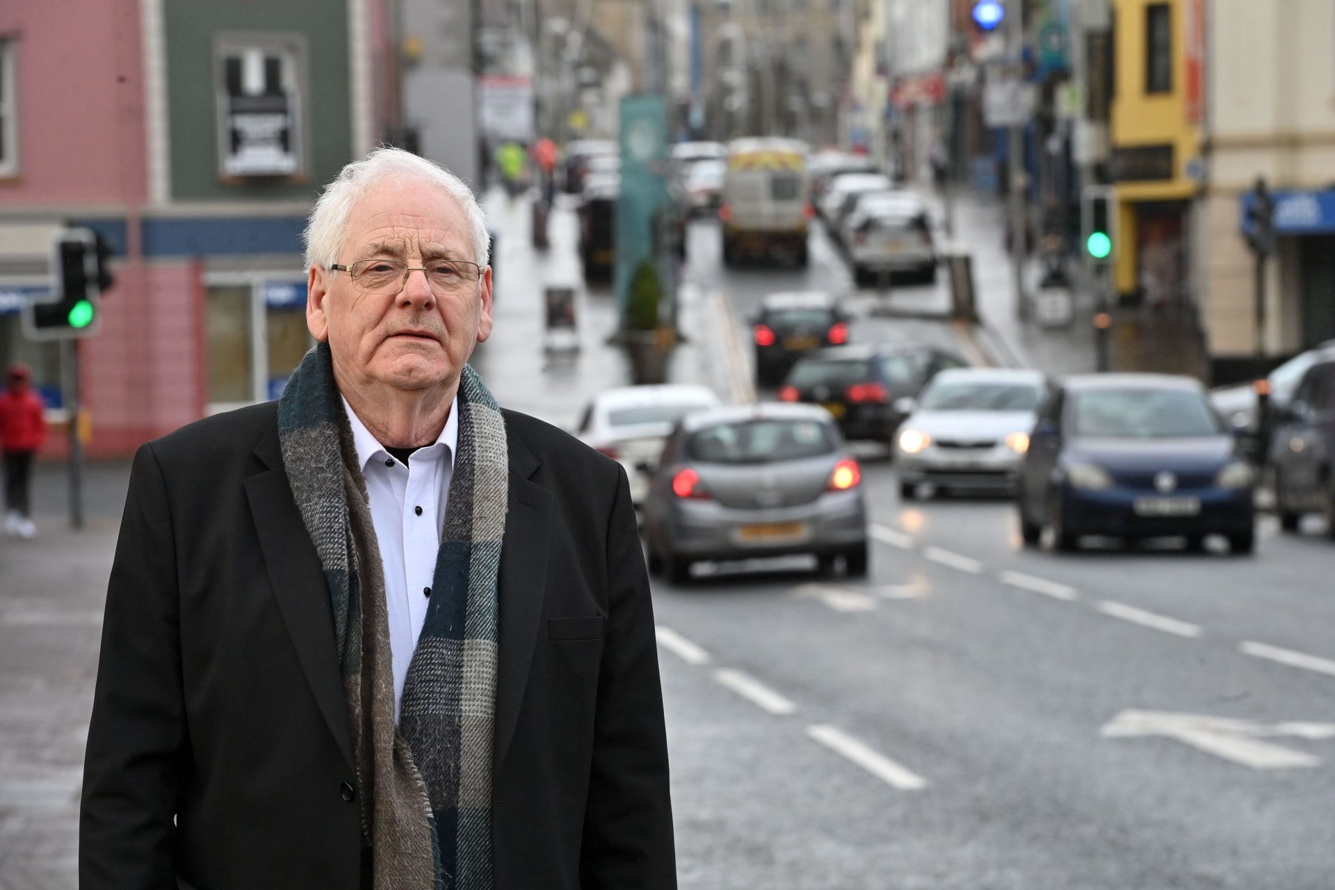 2MX4BDR Omagh bomb campaigner Michael Gallagher on Campsie Street, Omagh, close to the site of the 1998 bombing. Northern Ireland Secretary Chris Heaton-Harris has said he intends to establish an independent statutory inquiry into the 1998 Omagh bombing. Picture date: Thursday February 2, 2023.