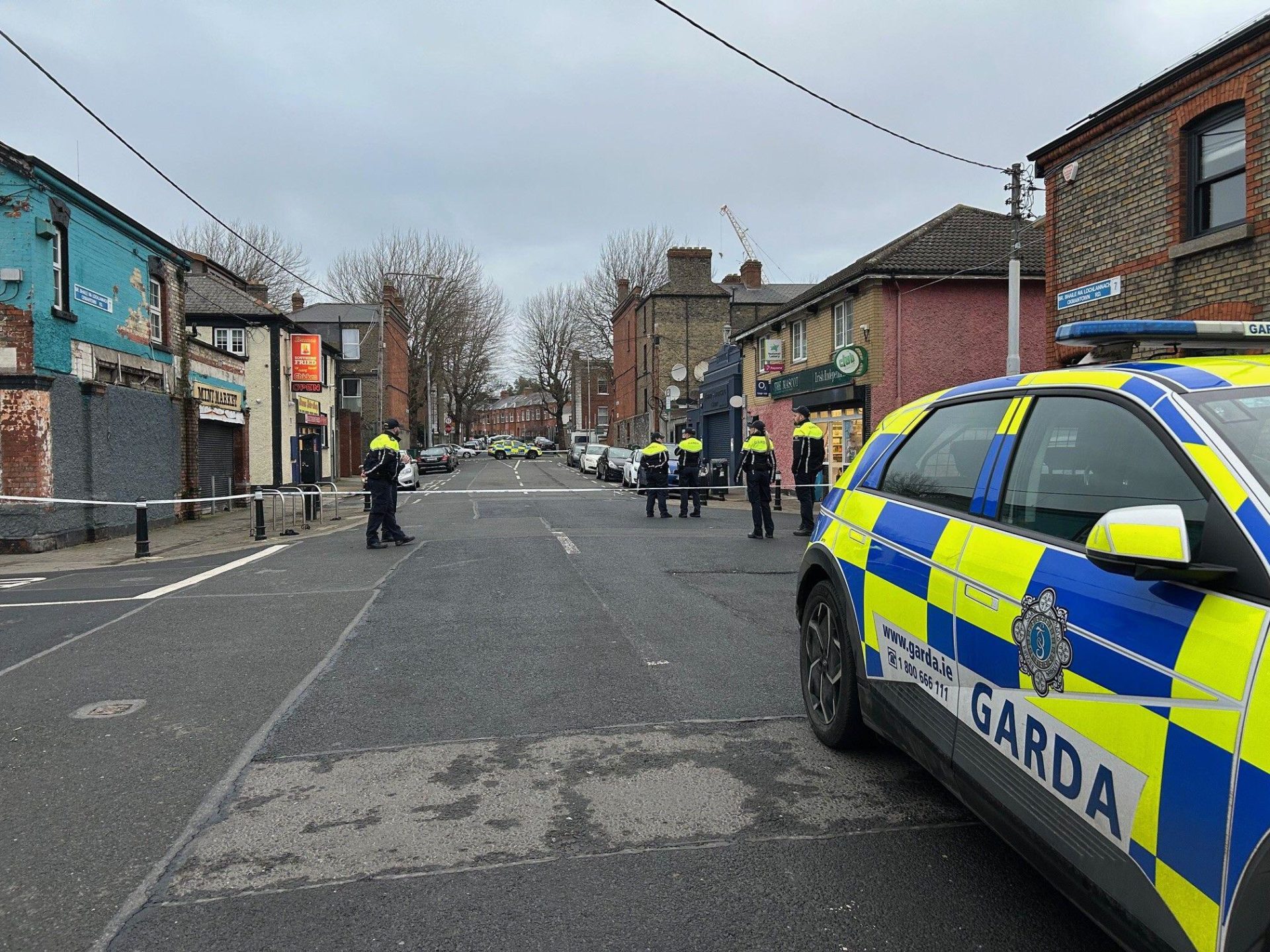 Gardaí in the Arbour Hill area of Stoneybatter in Dublin.