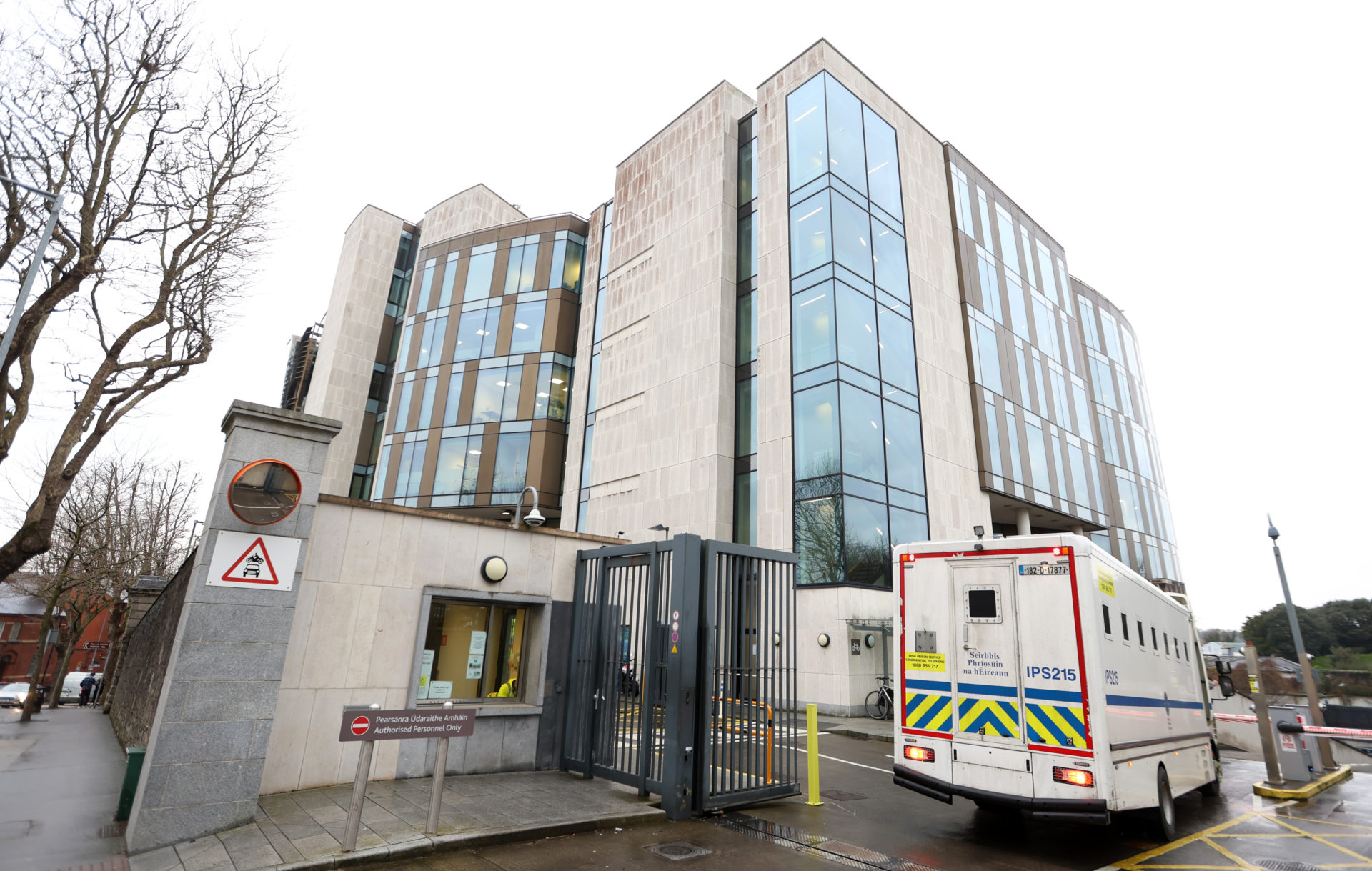 11/02/2025 Dublin Ireland. A prison vans arrives at the Central Criminal Courts on the day the man accused of the Stoneybatter knife attack was due in court today. Photo: Sasko Lazarov/© RollingNews.ie