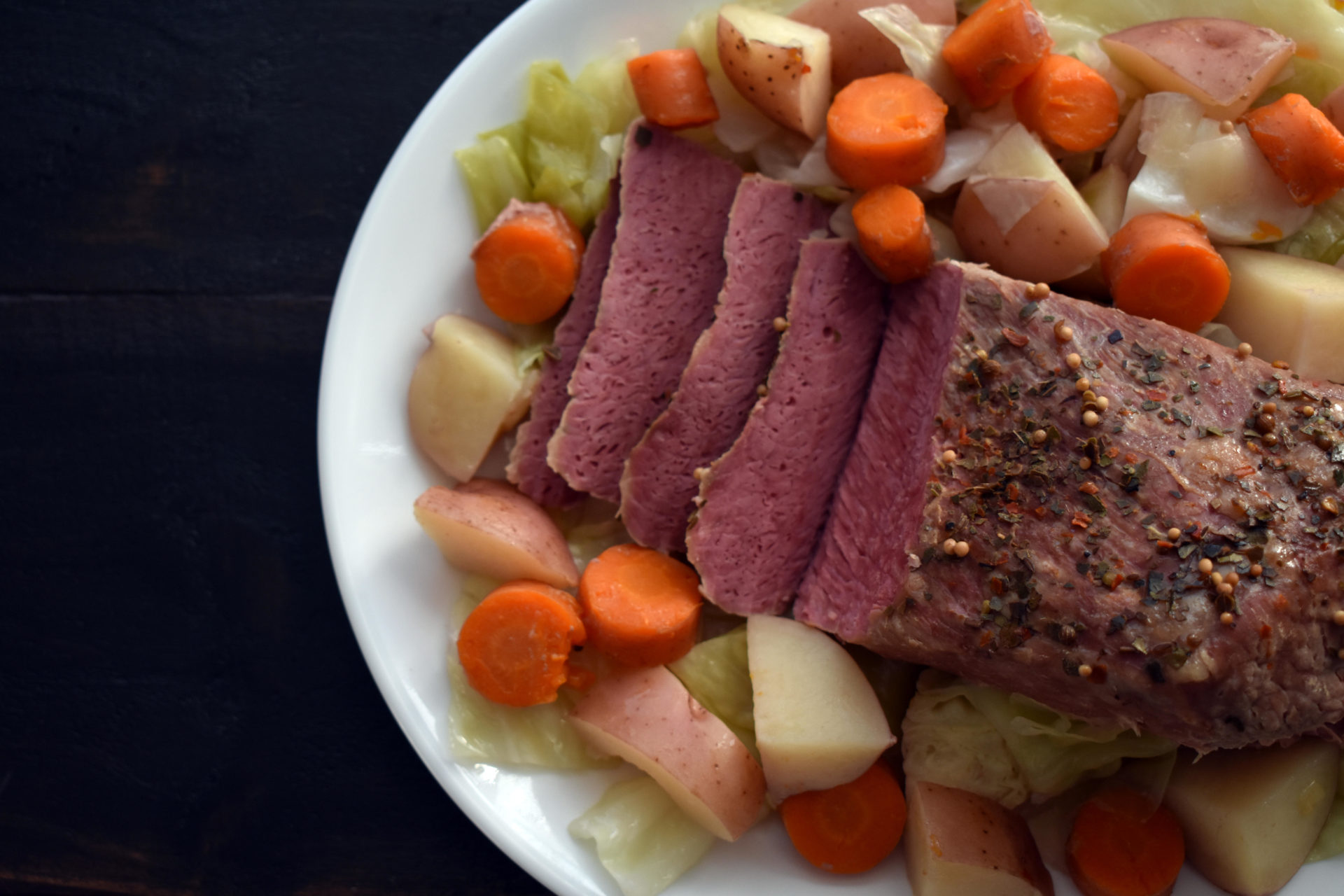 Corned Beef and Cabbage. 