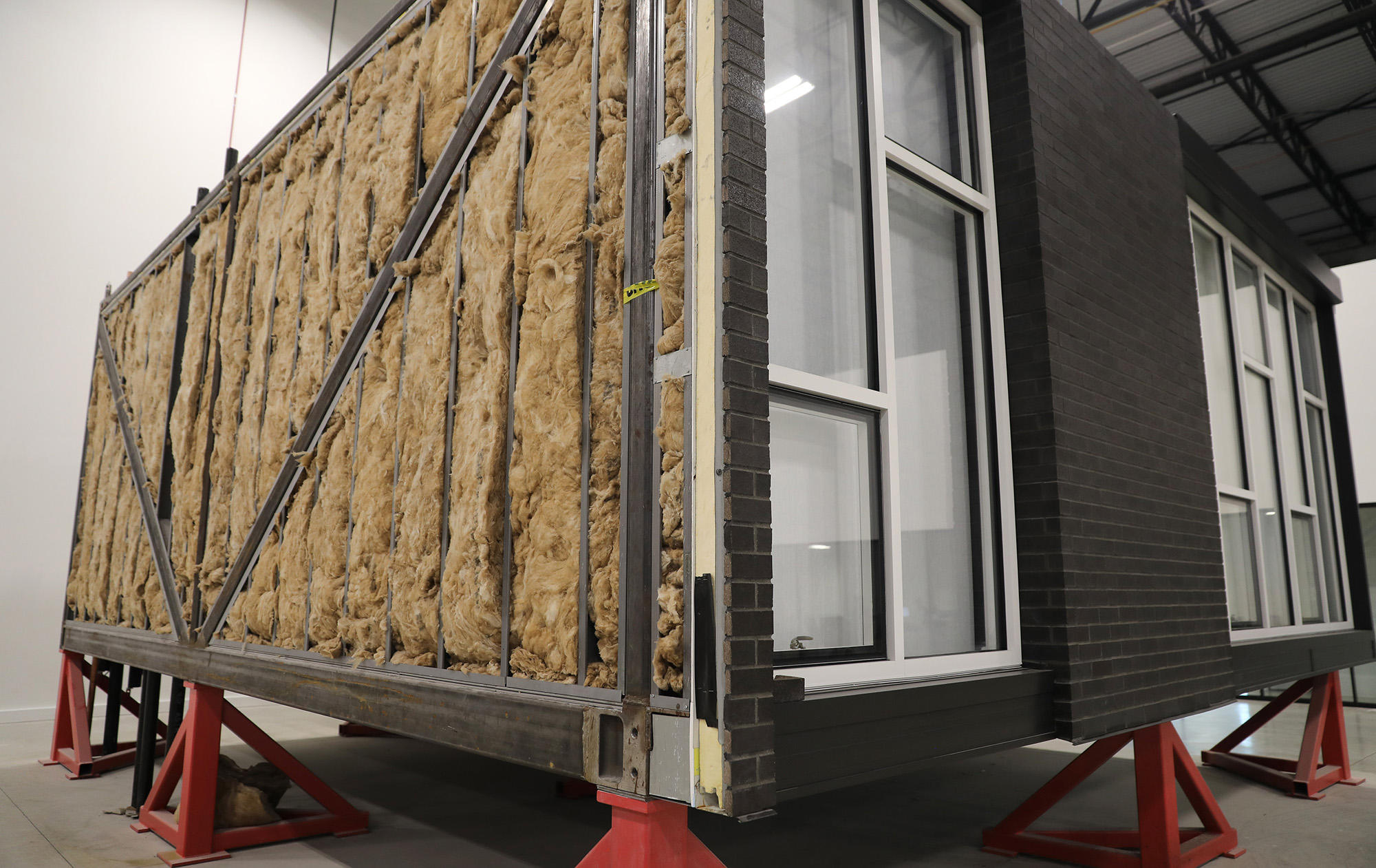 Skender's new finished module sample in their Chicago plant, which will start manufacturing modular homes