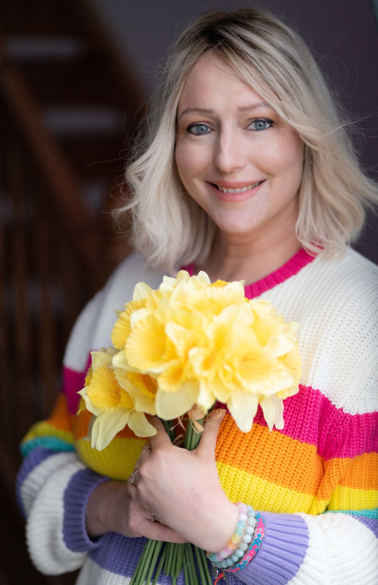 West Cork based Hollyoaks actress and breast cancer patient Ali Bastian launches the Irish Cancer Society’s Daffodil Day 2025. Image: David O’Mahony, Blue Pineapple Pictures.