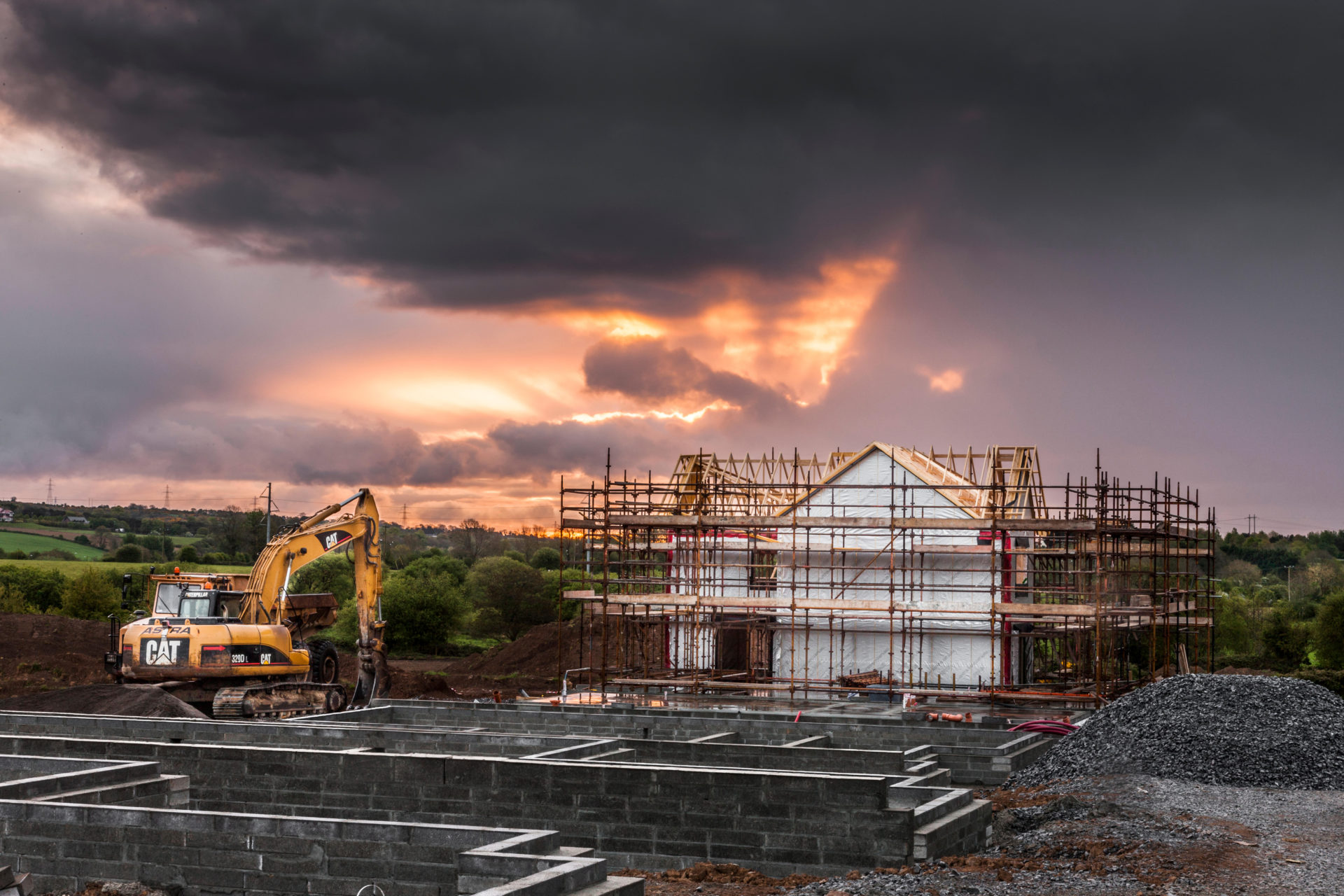 The first of 800 homes that are to be constructed on a 100-acre site outside the town of Carrigaline.