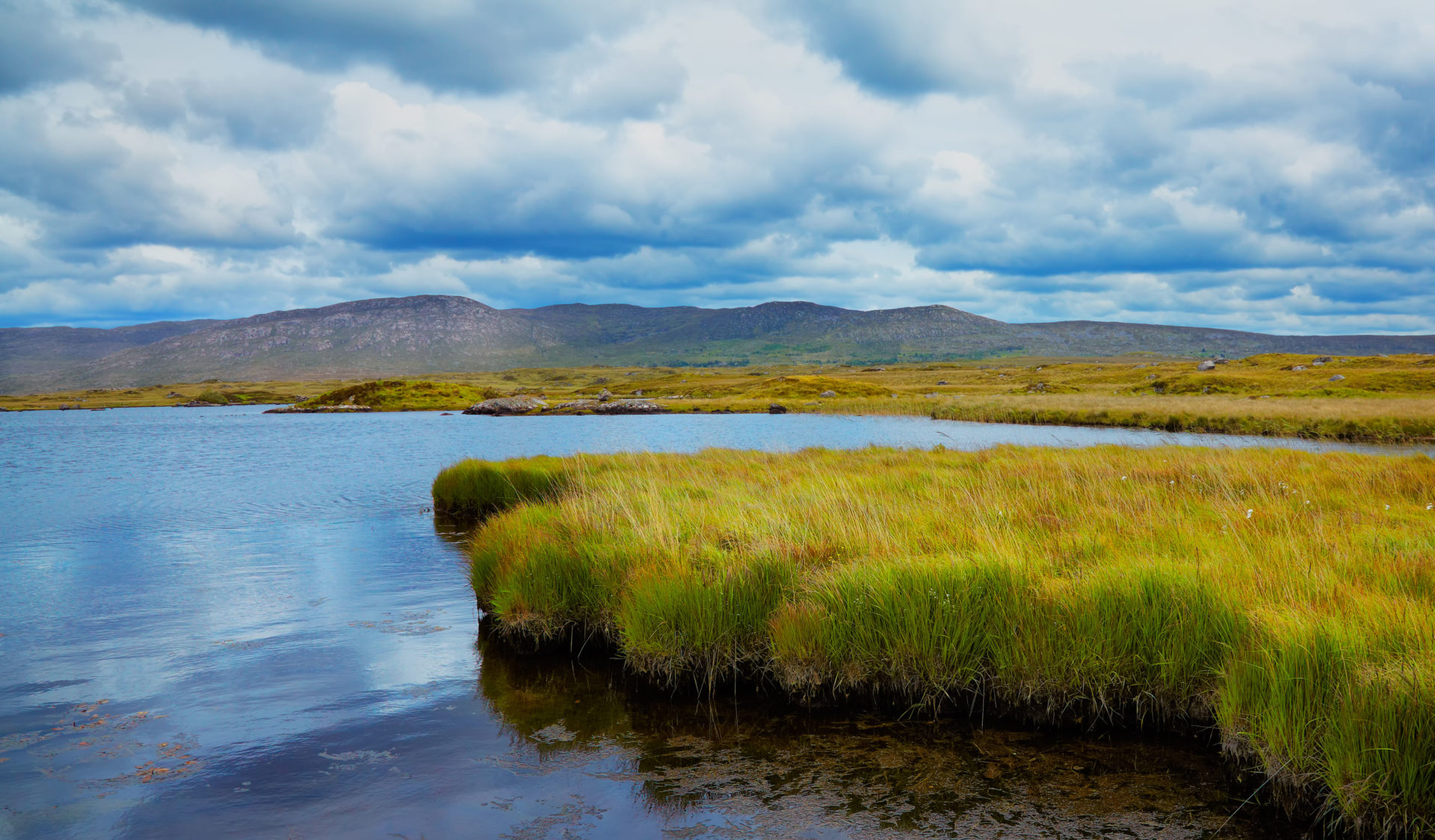 Furnace lake in Conemara, Galway county, Ireland.