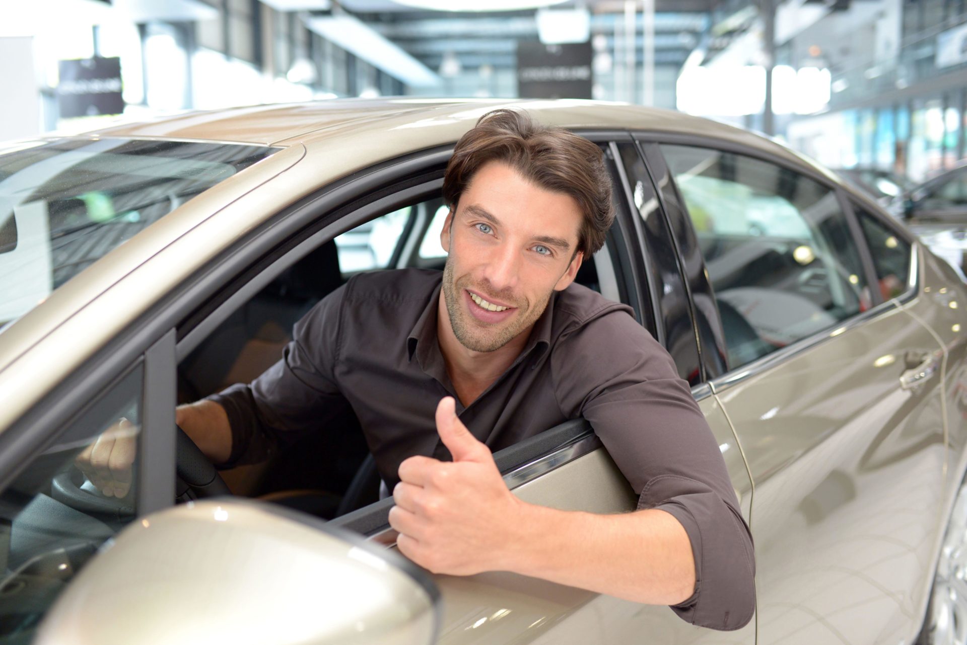 Car dealership.