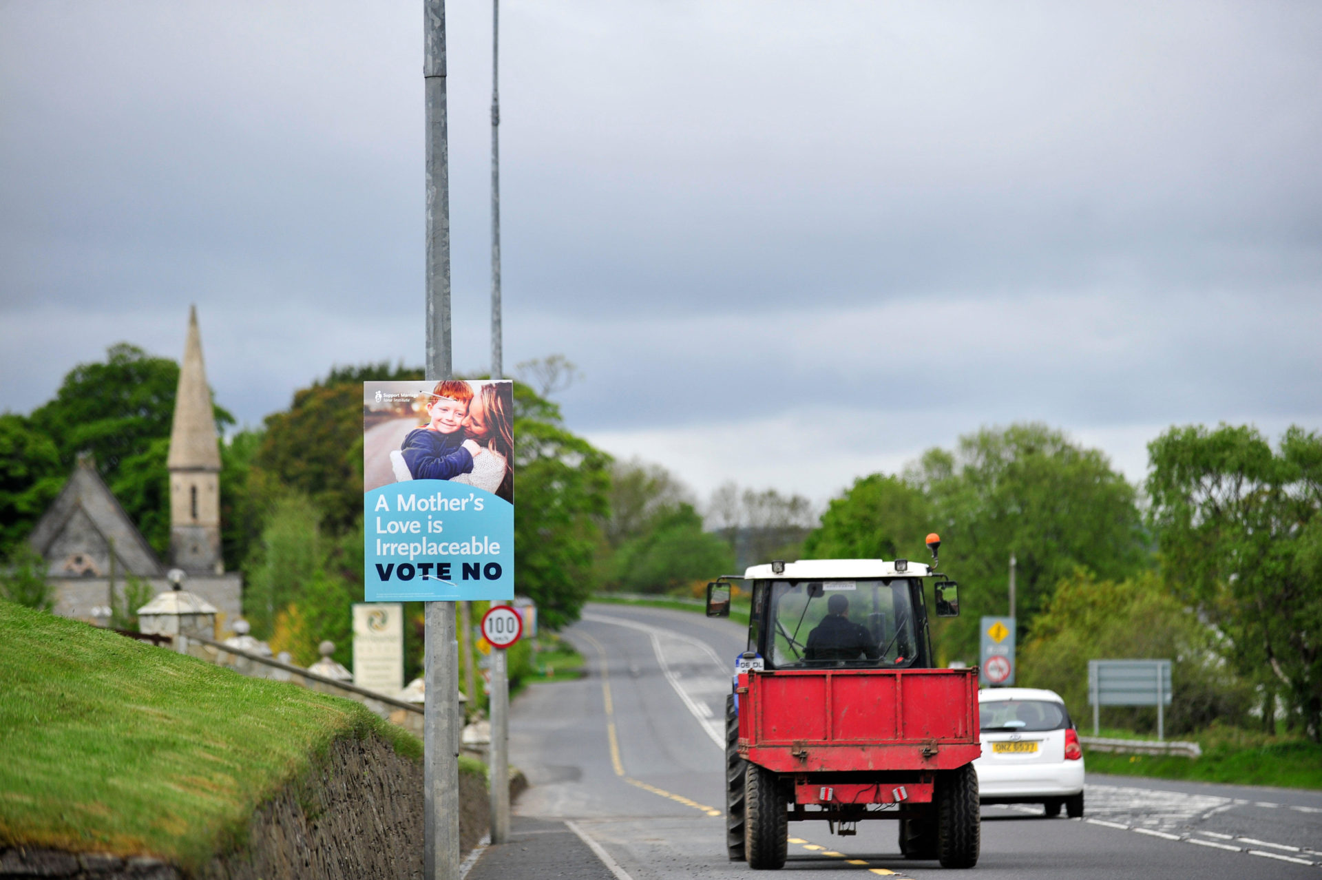 Posters in Burt, County Donegal urging a No vote, ahead of the 22nd May marriage equality referendum in Ireland.