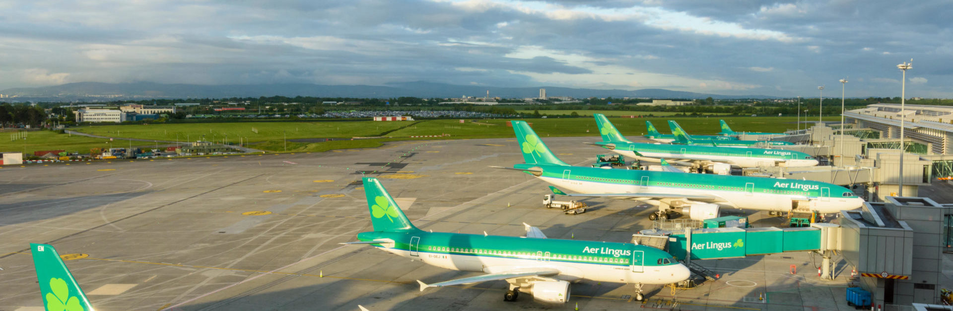 EY11T6 Aer Lingus planes at Dublin Airport, Dublin, Ireland