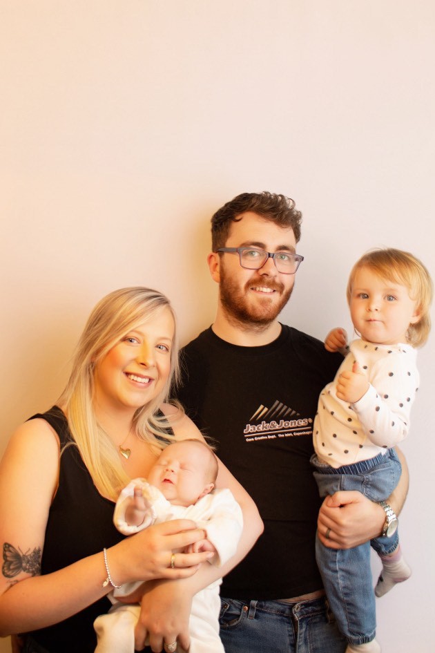 Toby and his family. Image: Supplied. 