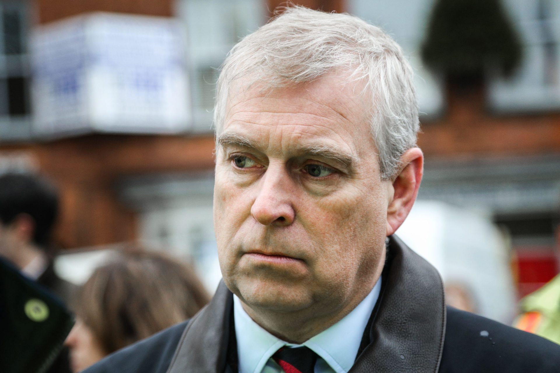 2BM0PDH Prince Andrew, The Duke of York, visits the town of Tadcaster in North Yorkshire to see the damage caused by flooding in the last month. The town was