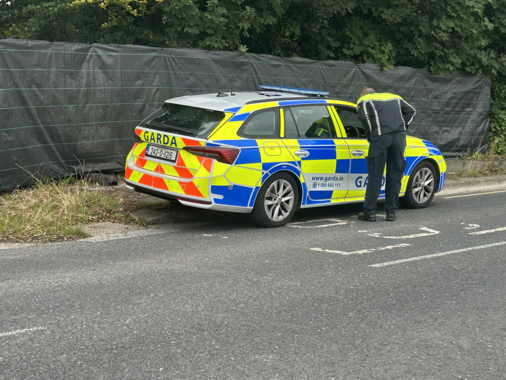 Gardaí search for a missing child in Donabate. Picture by: Newstalk.