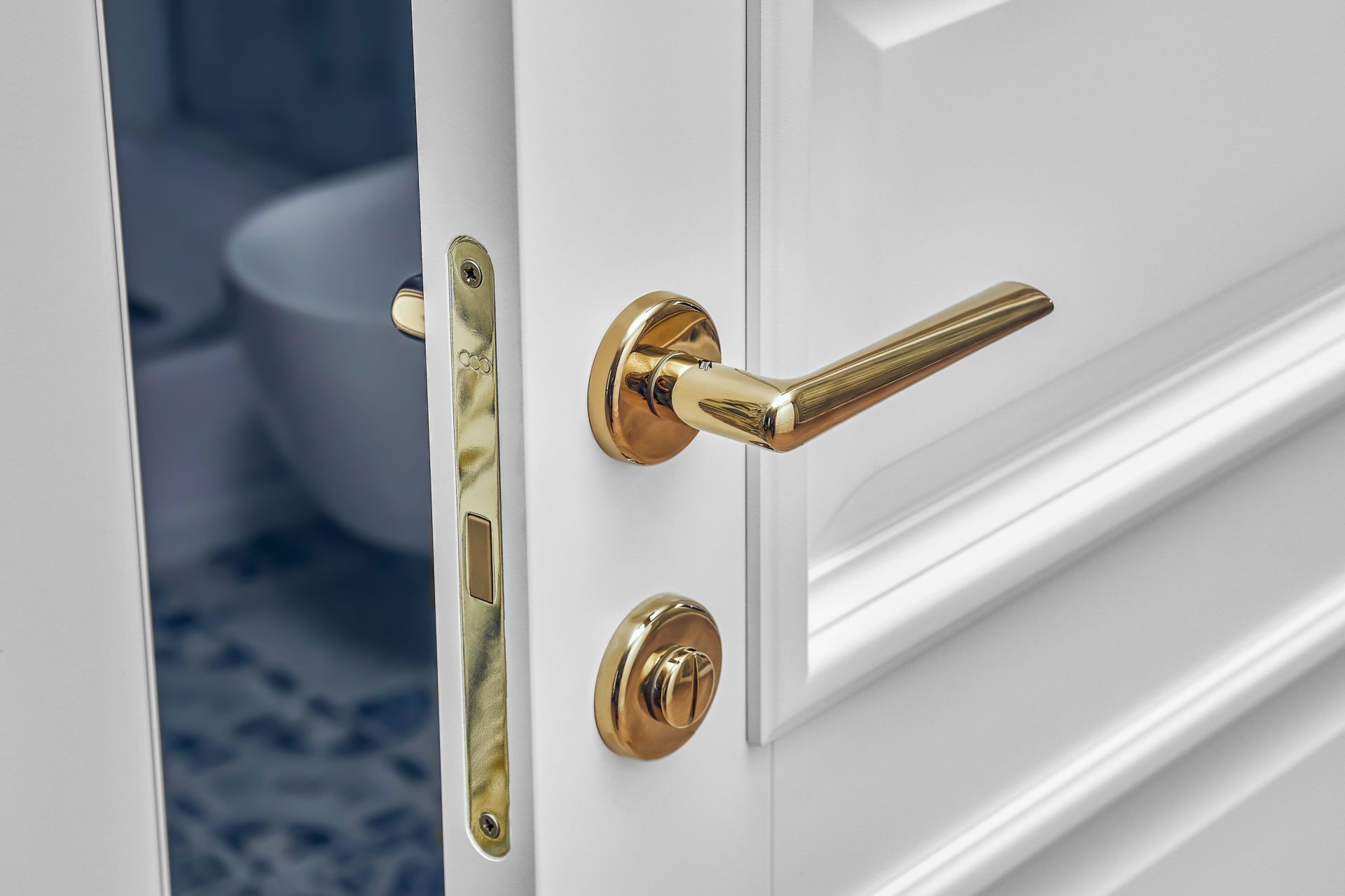 Classic style white door.