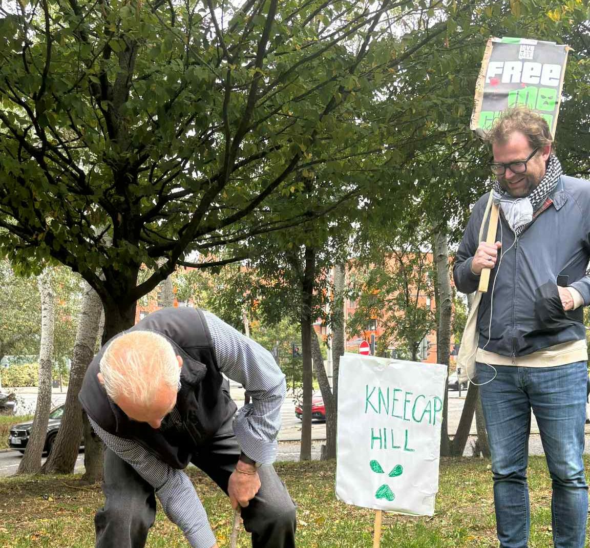 Kneecap supporters in London.