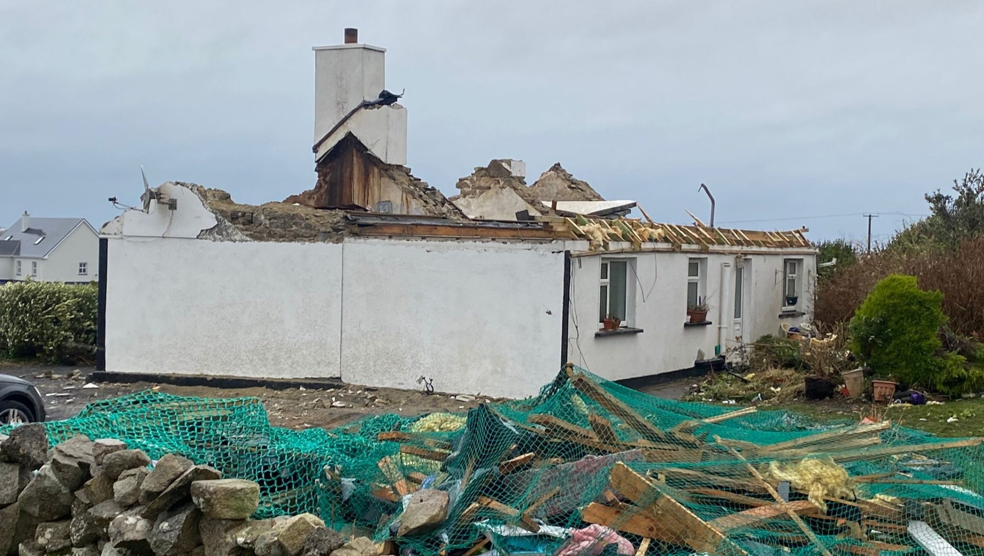 Maureen Folan's home in Carna, Galway. Picture by: Crowdfunder.