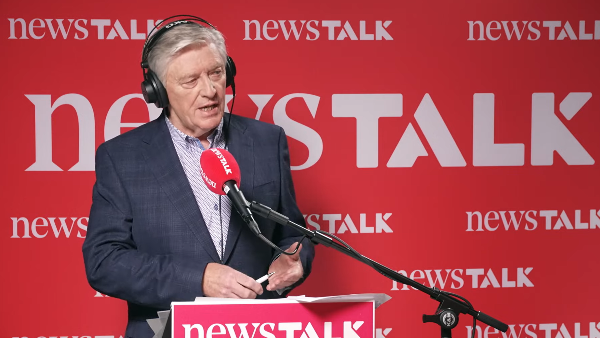 Pat Kenny during Newstalk's Presidential Debate