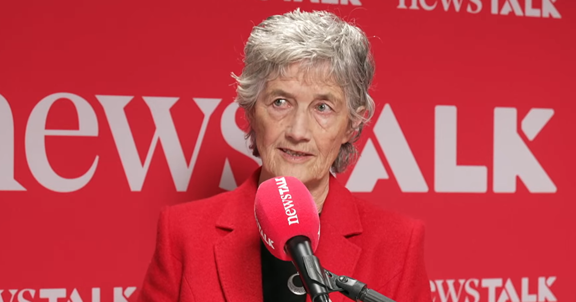 Catherine Connolly during Newstalk's Presidential Debate