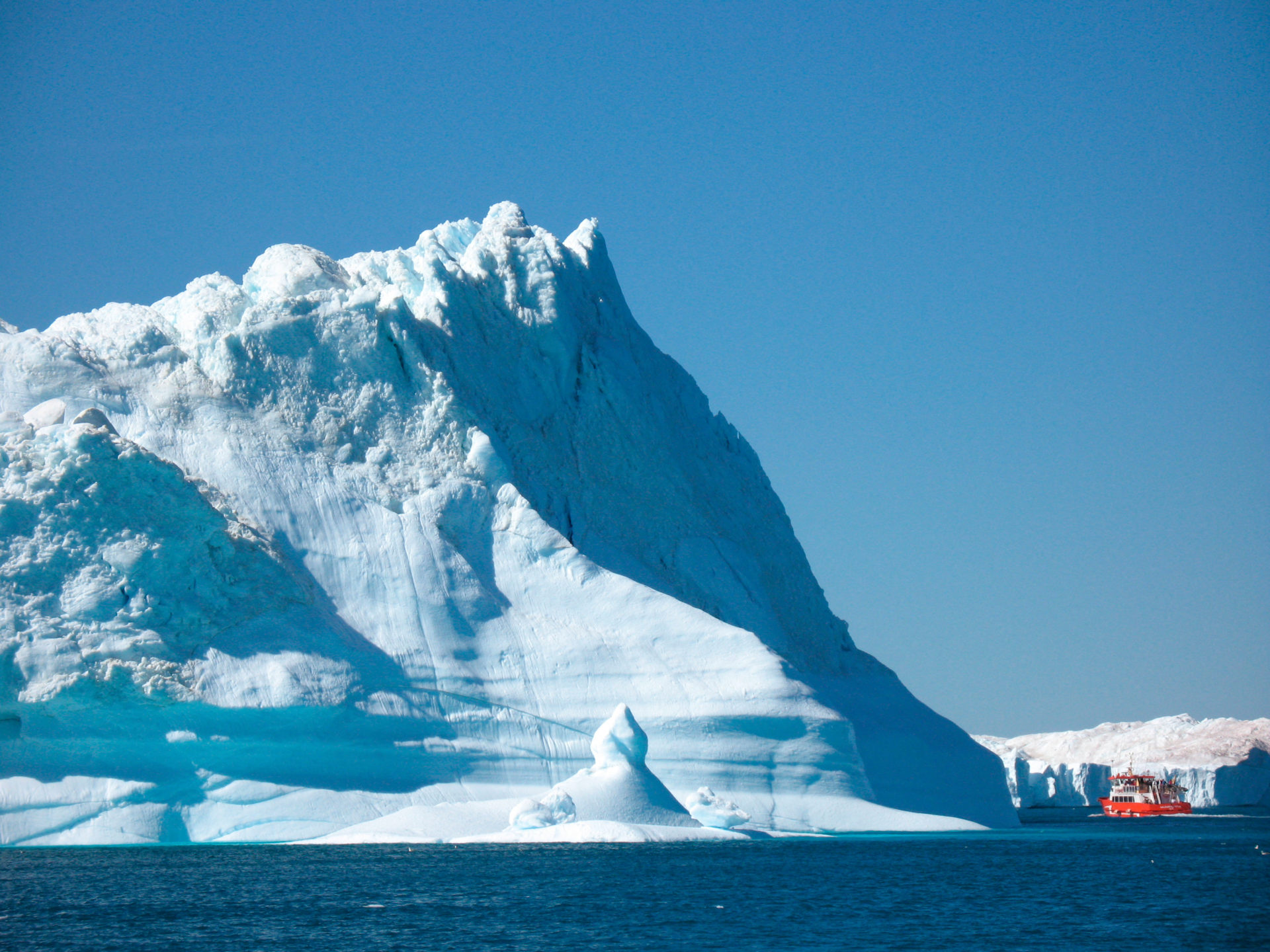 AKY9AX Western Greenland, Disko Bay, Cruise MS FRAM, Ilulissat, Icebergs, Icefiord Kangia