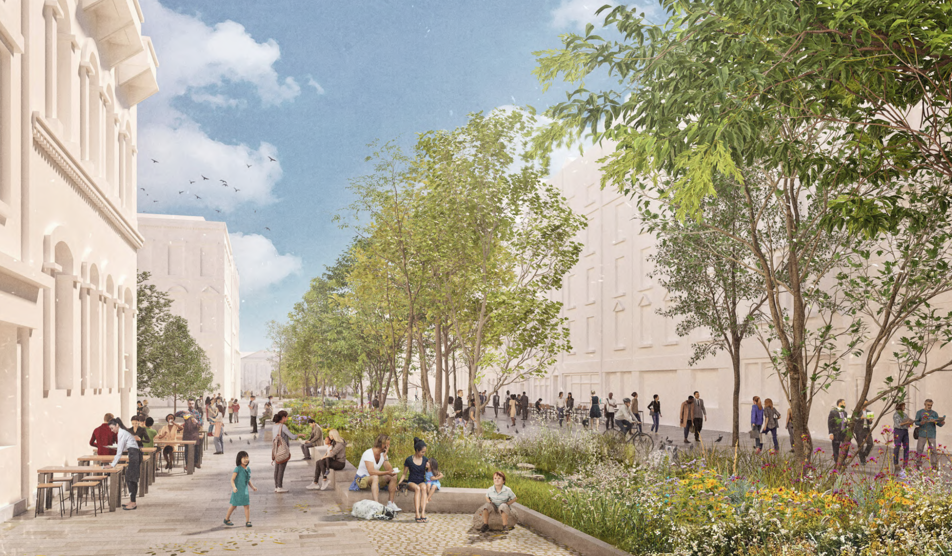 College Green proposal. Picture by: Dublin City Council. 