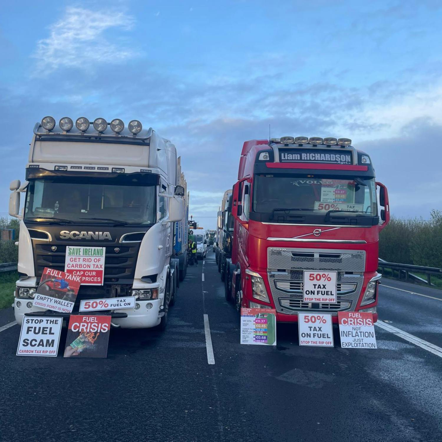 Gardaí say Fuel Protest Road Blockades are Breaking the Law
