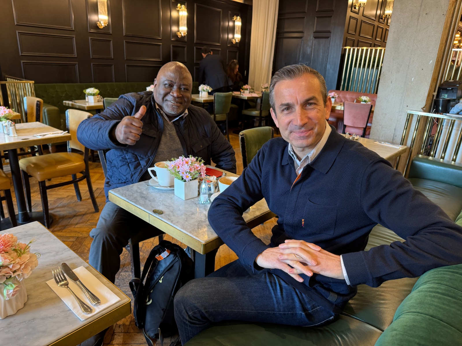 Elliott Gotkine and Guy Goma. 