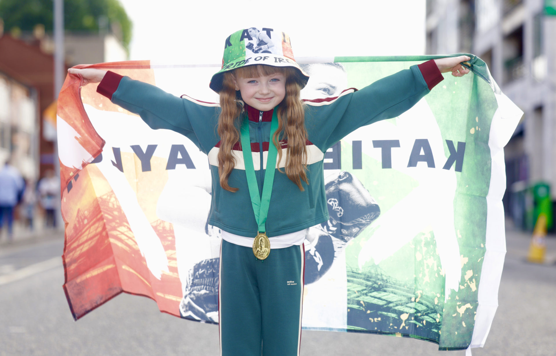 Katie Taylor fan Harper Errity Picture by: Leah Farrell/© RollingNews.ie
