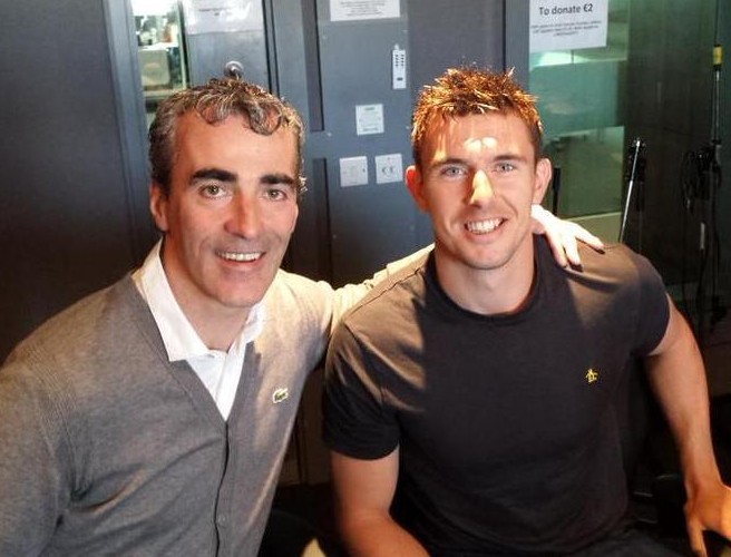 Jim McGuinness and Colm Begley